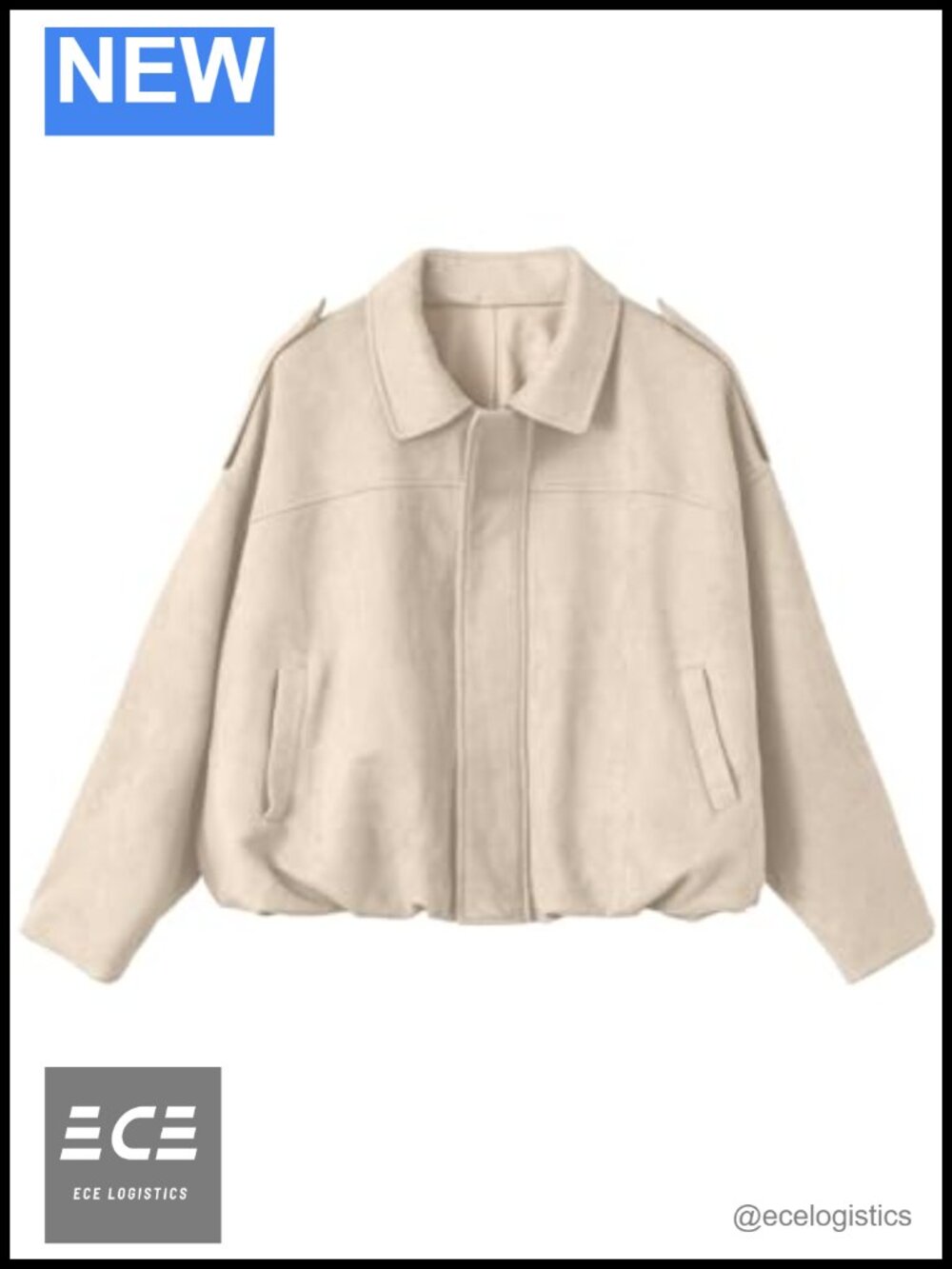 Faux Suede Cropped Bomber Jacket Stretch Zip Pockets Fall